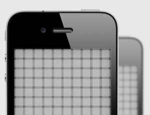 iPhone layout grid for app design