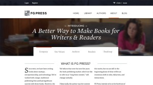 FG Press About Page Design